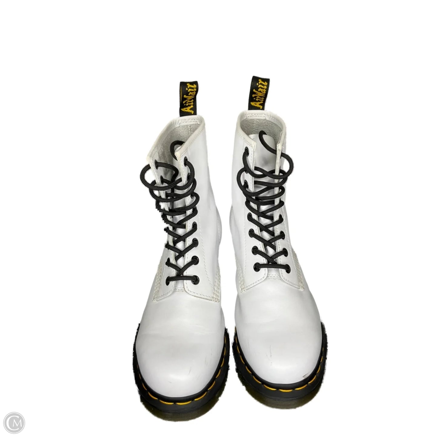 Boots Combat By Dr Martens In White, Size: 8