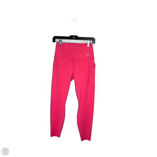 Athletic Leggings By Nike In Pink, Size: M