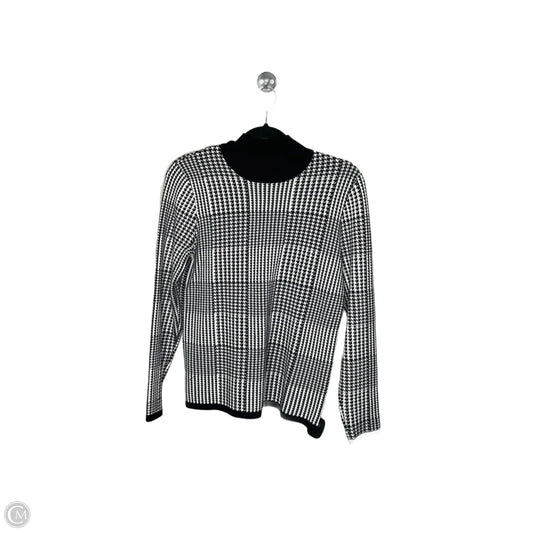 Sweater By T Tahari In Black & White, Size: M