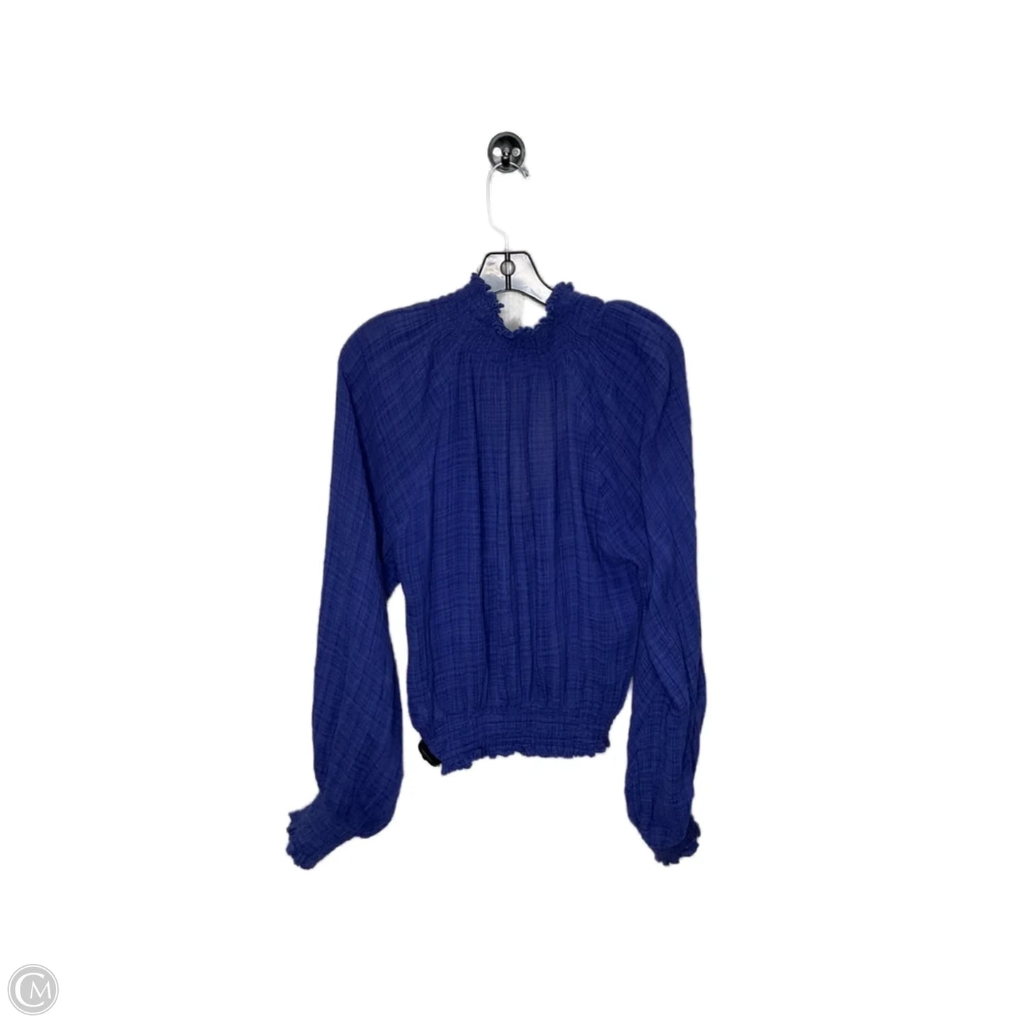 Top Long Sleeve By Free People In Blue, Size: S