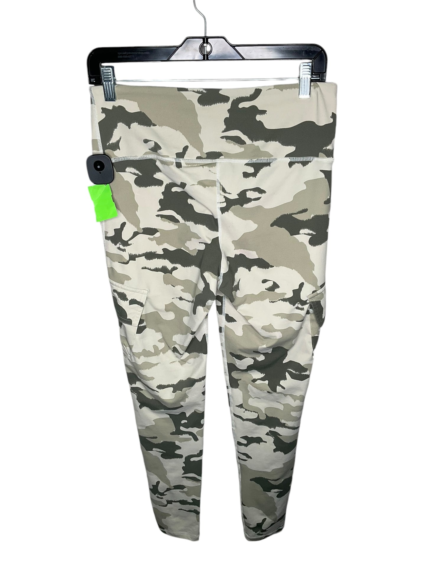 Athletic Leggings By Mono B In Camoflauge, Size: L