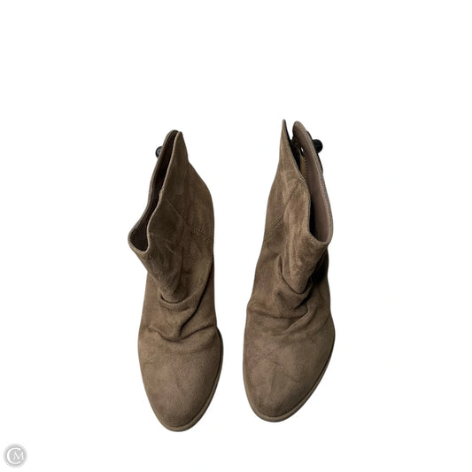 Boots Ankle Heels By Wild Diva In Brown, Size: 8.5