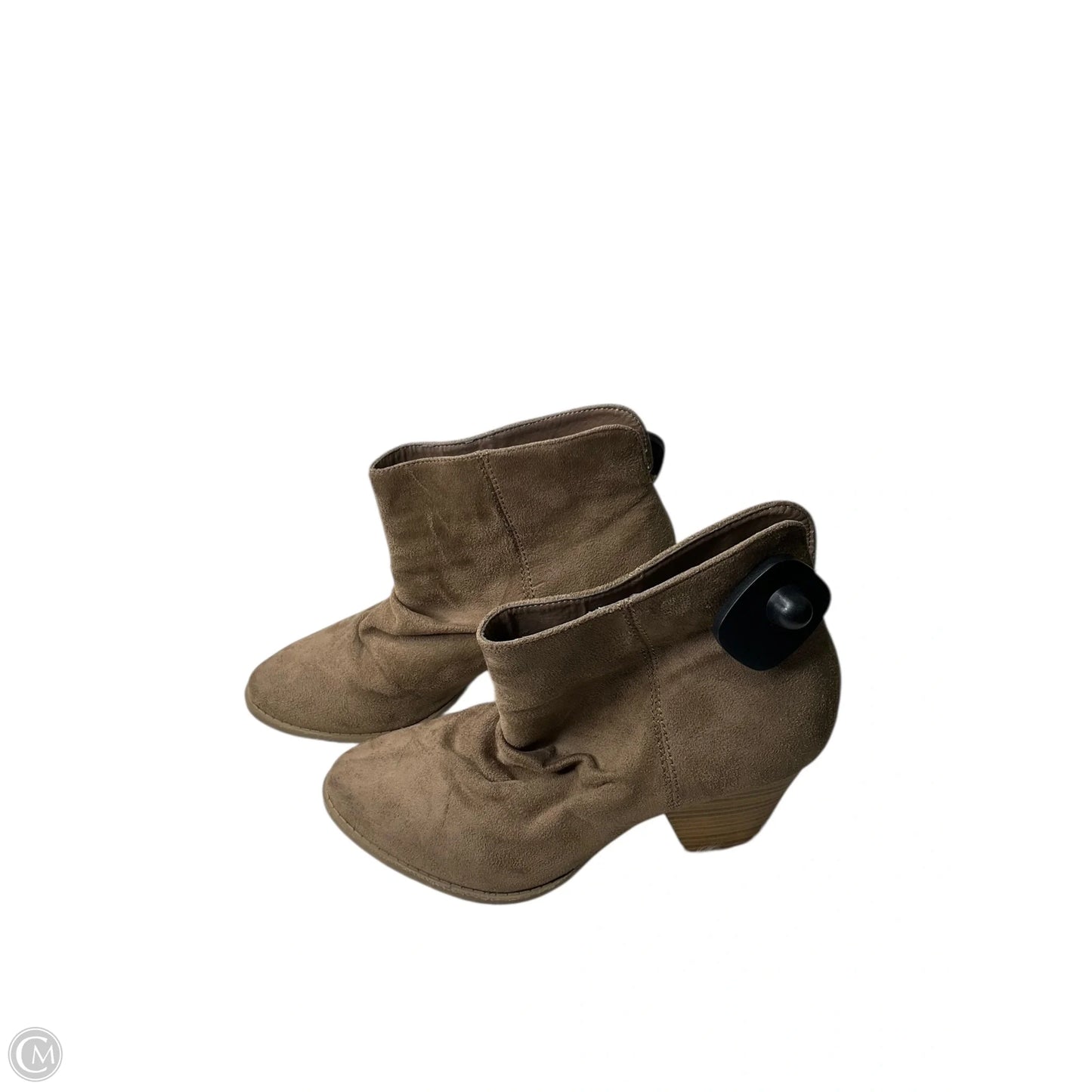 Boots Ankle Heels By Wild Diva In Brown, Size: 8.5