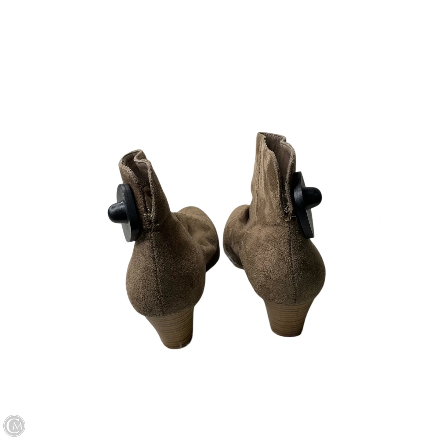 Boots Ankle Heels By Wild Diva In Brown, Size: 8.5