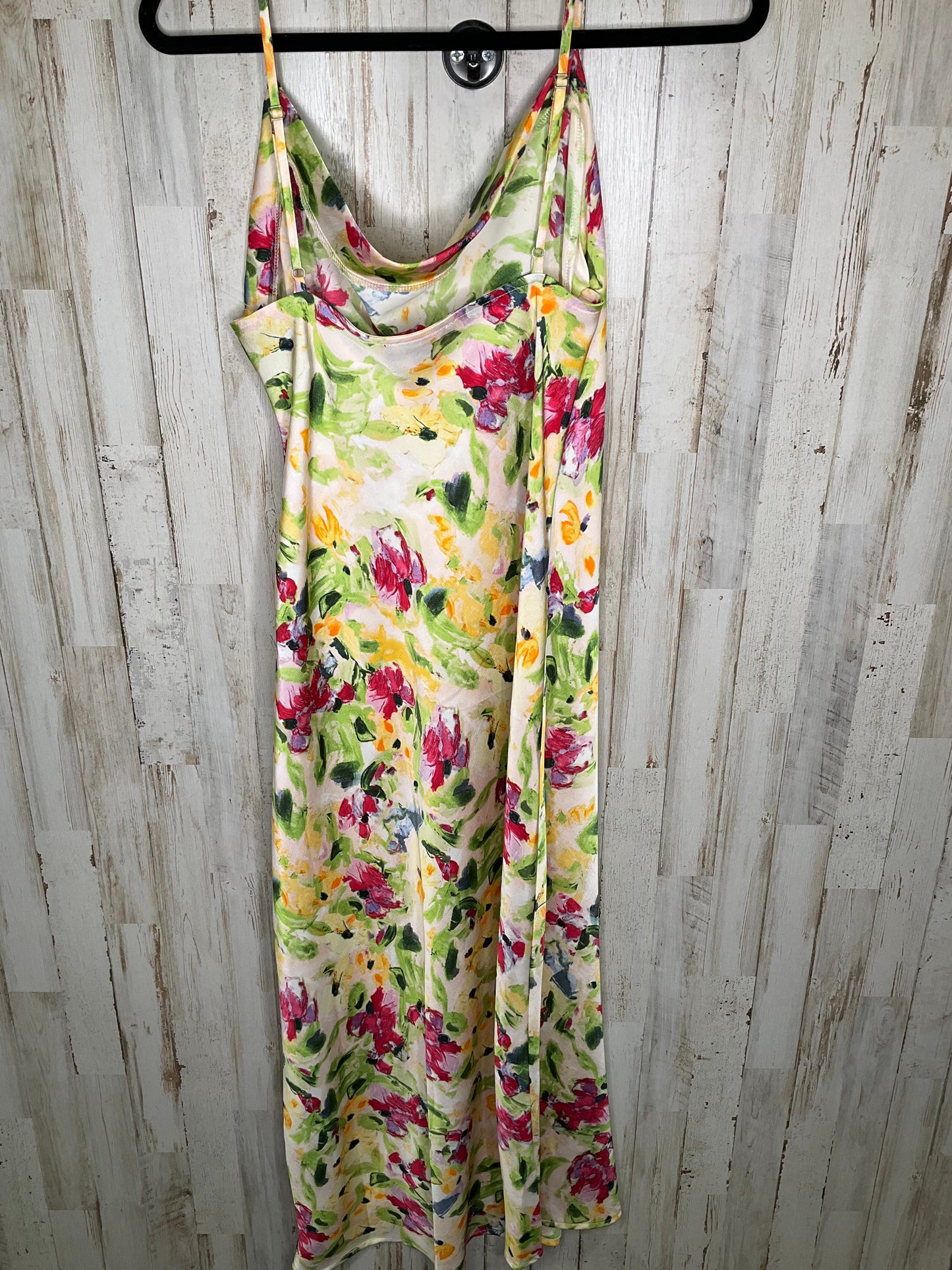 Floral Print Dress Party Long Clothes Mentor, Size M