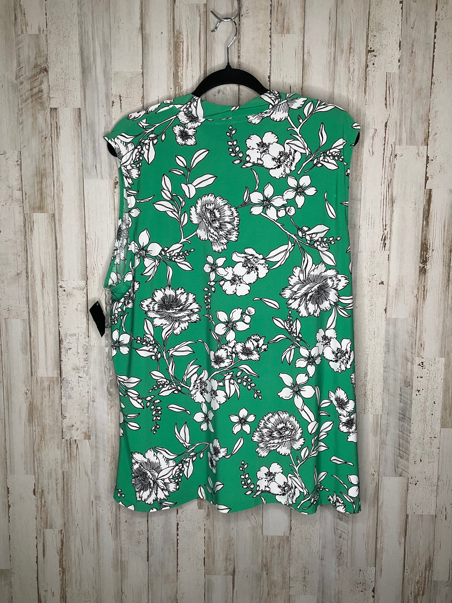 Top Sleeveless By Kasper In Floral Print, Size: 3x