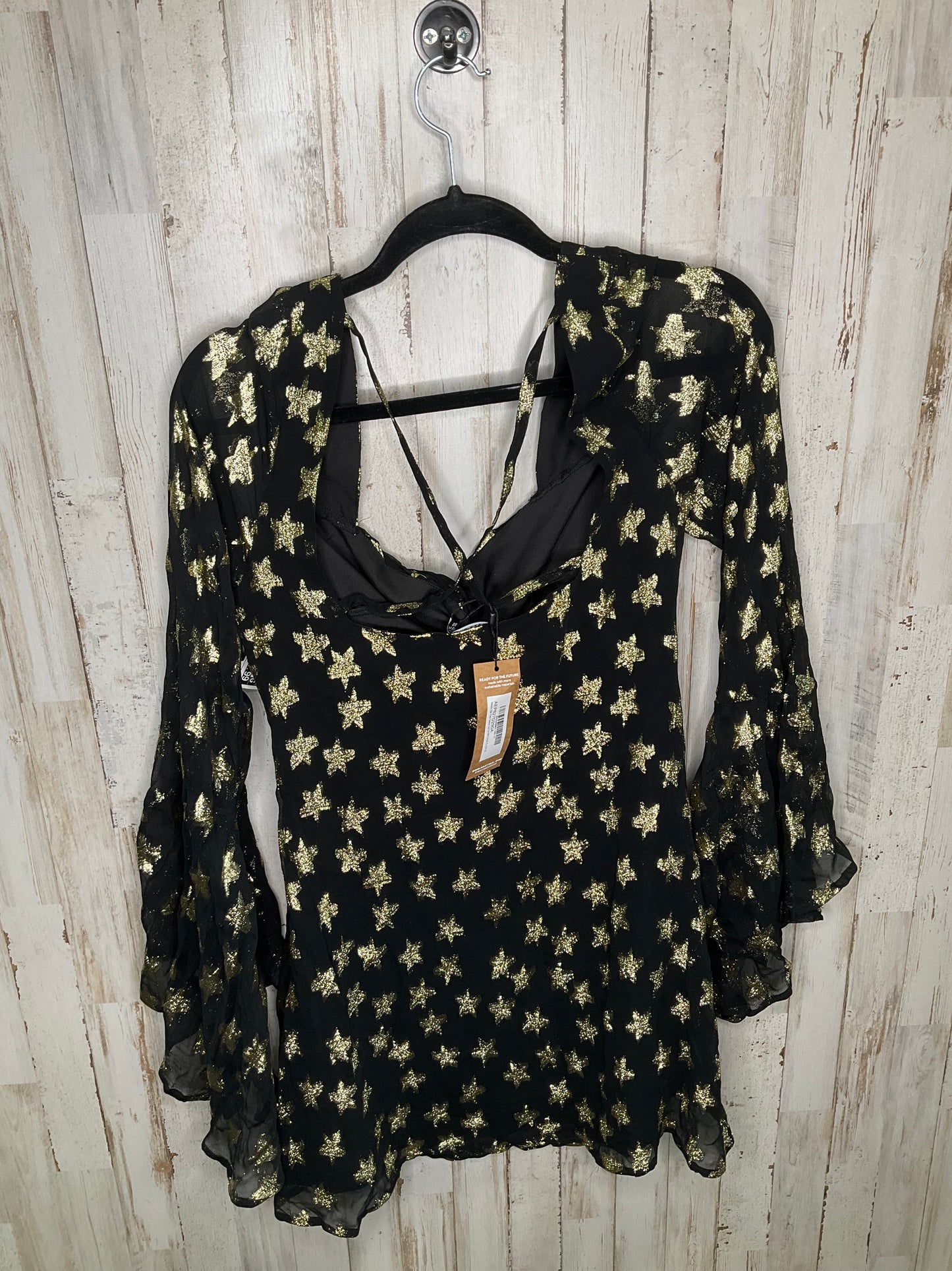 Black & Gold Dress Party Short Nasty Gal, Size S