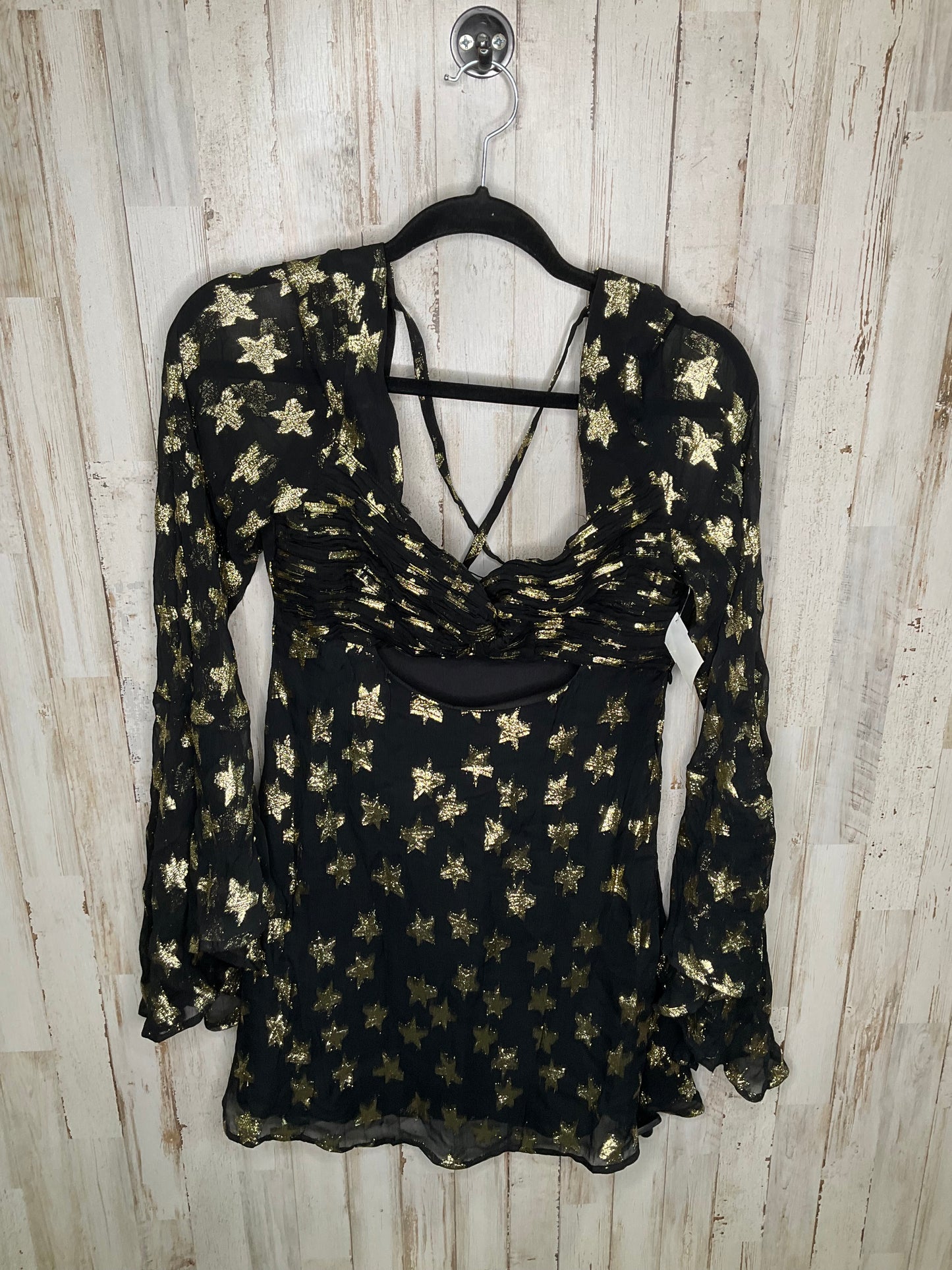 Black & Gold Dress Party Short Nasty Gal, Size S