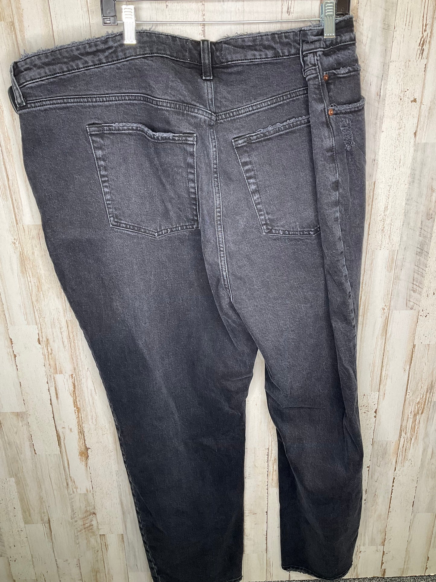 Black Denim Jeans Straight Abercrombie And Fitch, Size 24