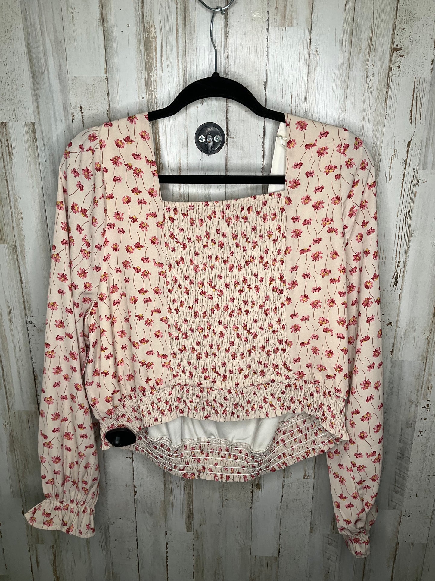 Top Long Sleeve By Clothes Mentor In Floral Print, Size: 1x