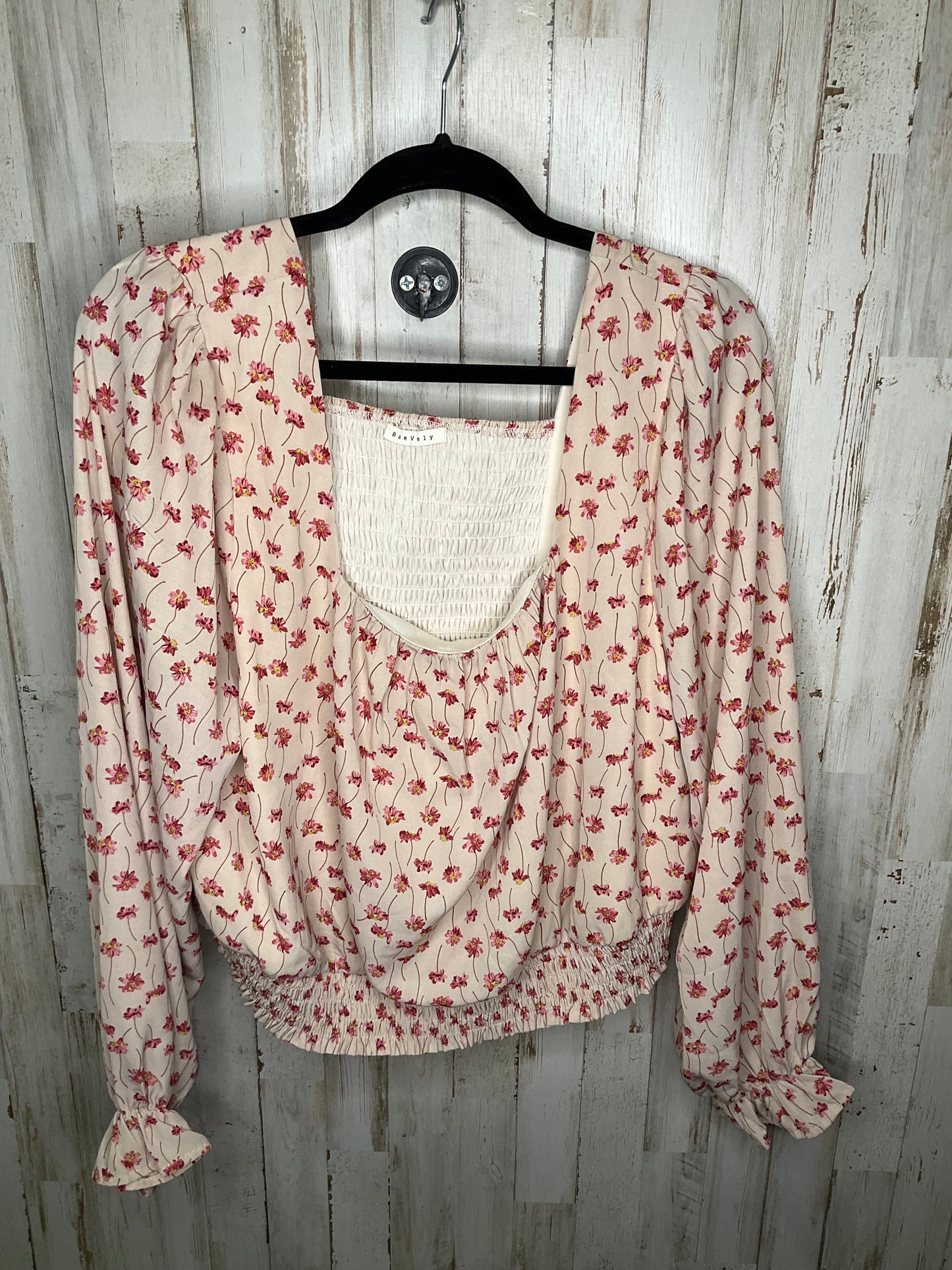 Top Long Sleeve By Clothes Mentor In Floral Print, Size: 1x