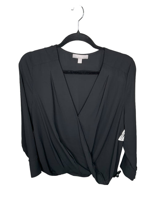 Top Long Sleeve By Chelsea 28 In Black, Size: L