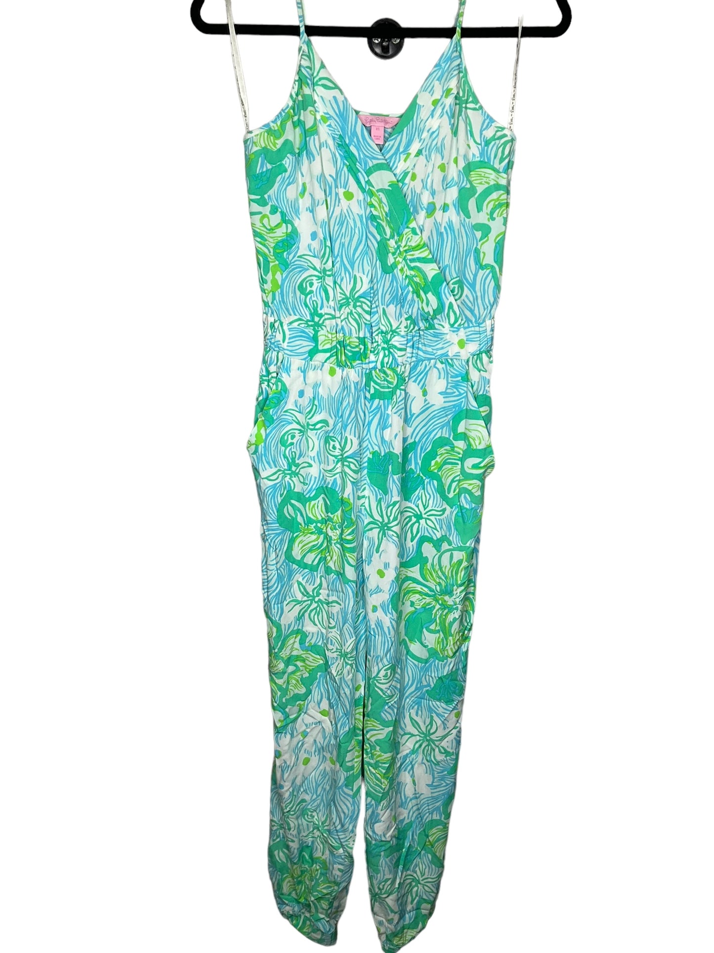 Jumpsuit By Lilly Pulitzer In Blue & Green, Size: Xs