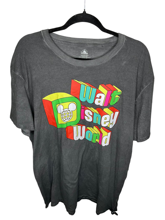 Top Short Sleeve By Disney Store In Grey, Size: Xxl