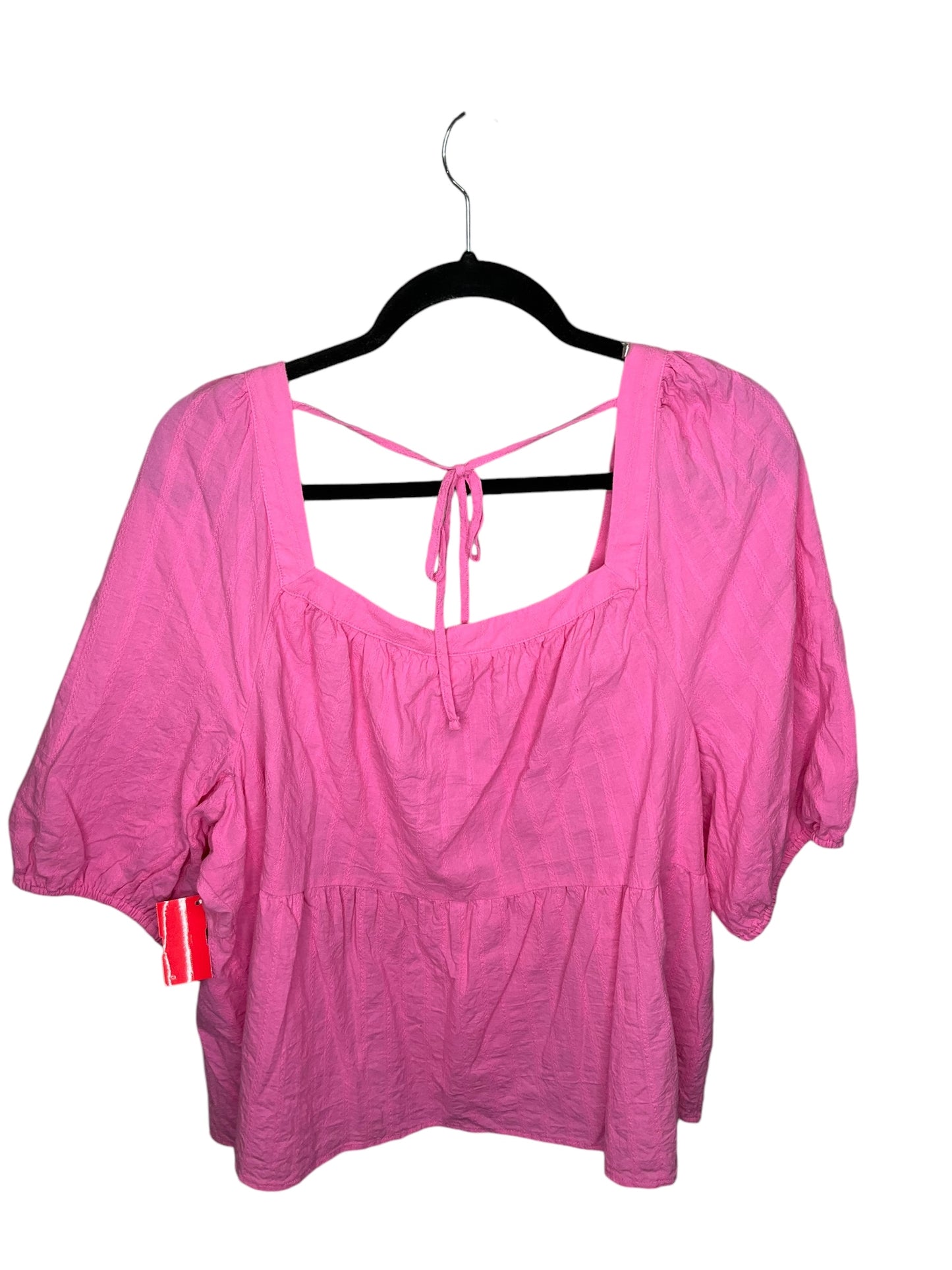 Top Short Sleeve By Ana In Pink, Size: 2x