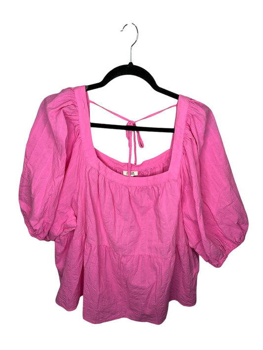 Top Short Sleeve By Ana In Pink, Size: 2x