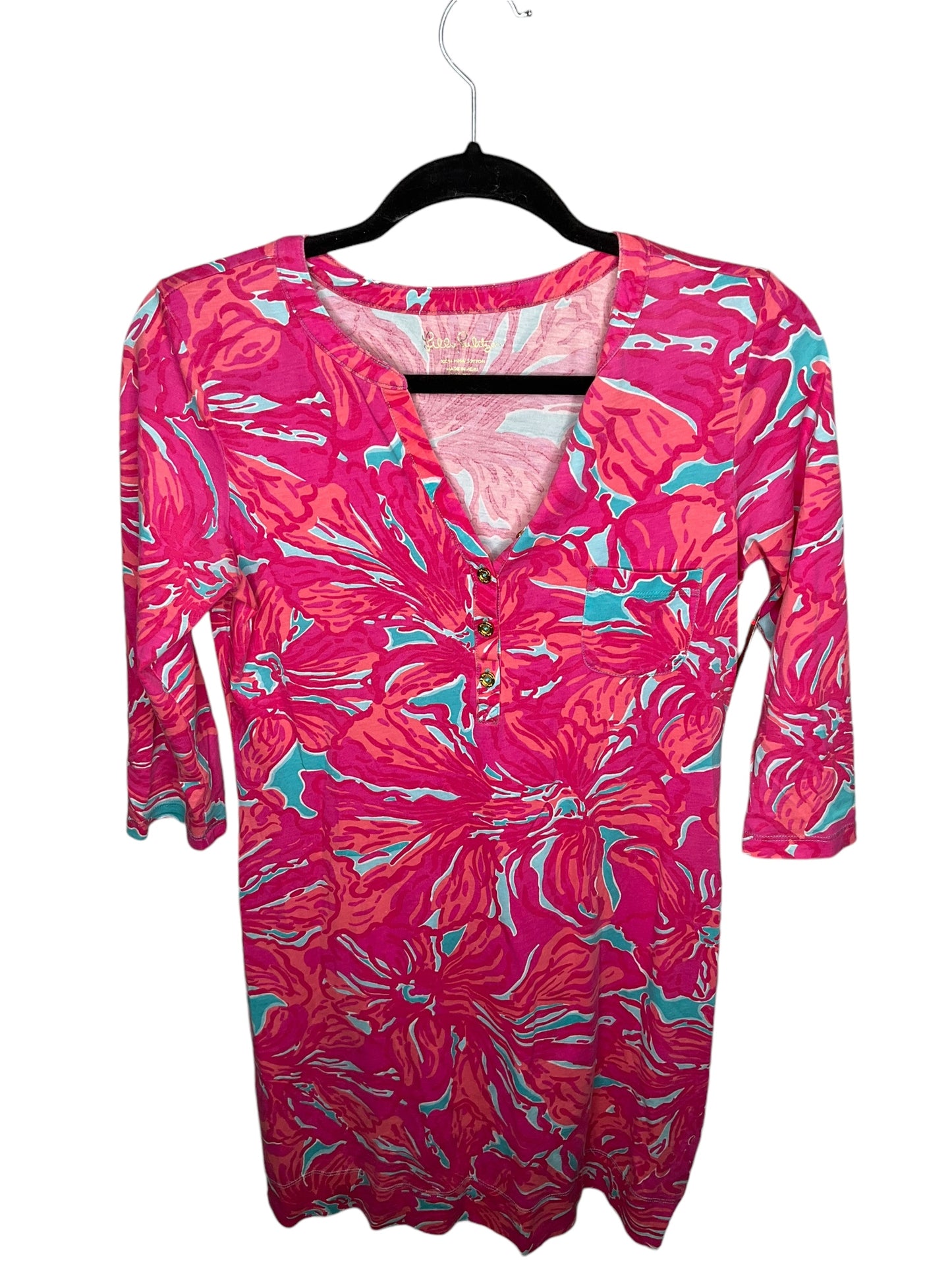 Dress Casual Short By Lilly Pulitzer In Pink, Size: S