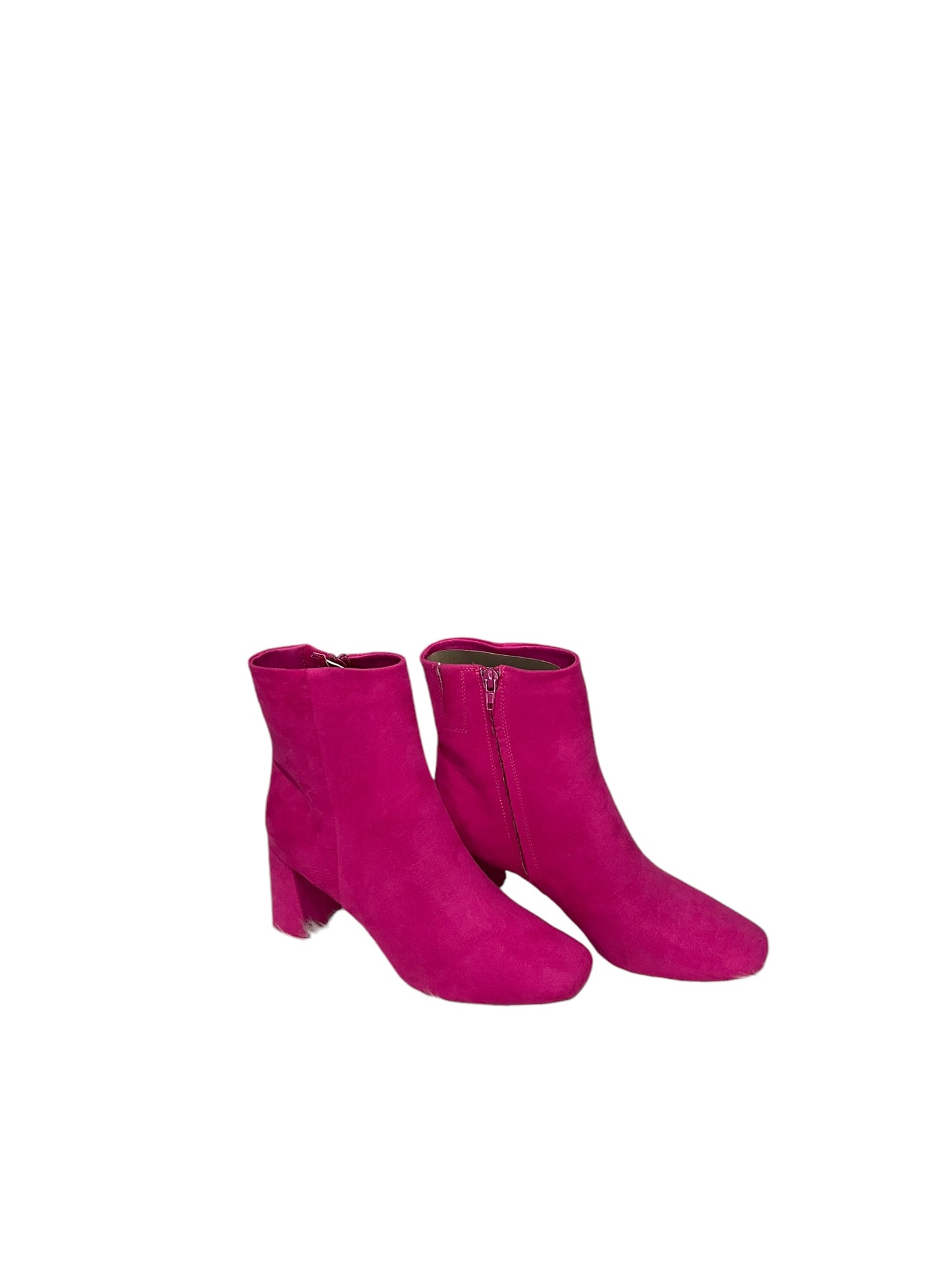 Boots Ankle Heels By Sugar In Pink, Size: 8.5