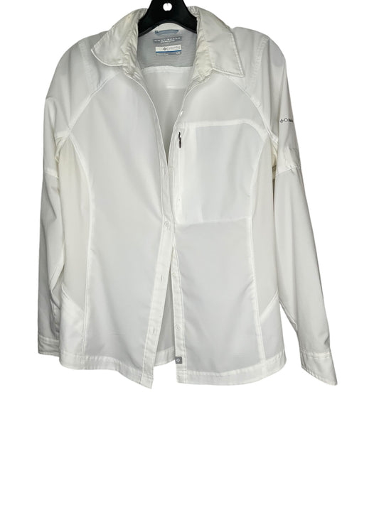 Top Long Sleeve By Columbia In White, Size: L