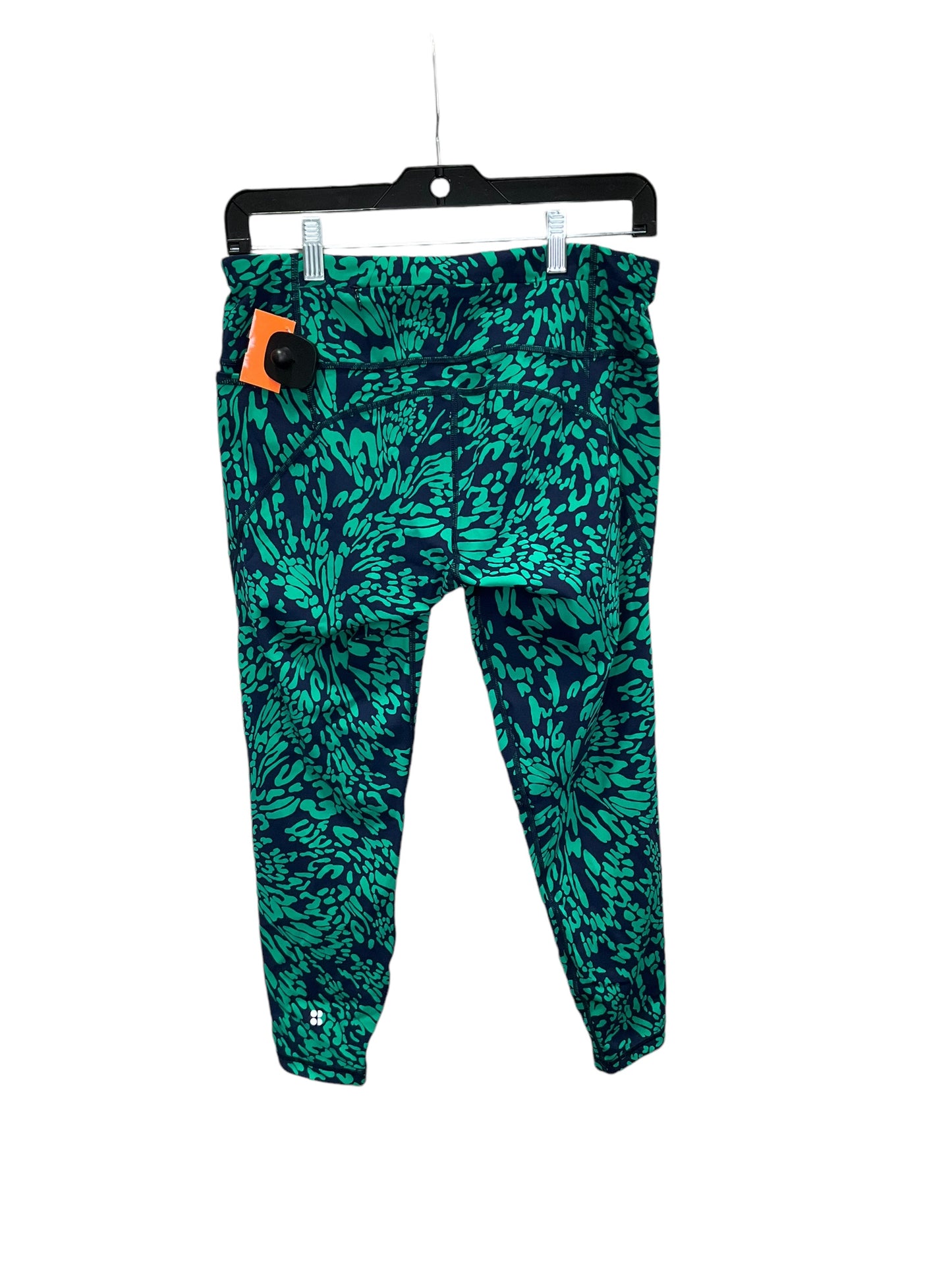 Athletic Leggings By Sweaty Betty In Blue & Green, Size: M