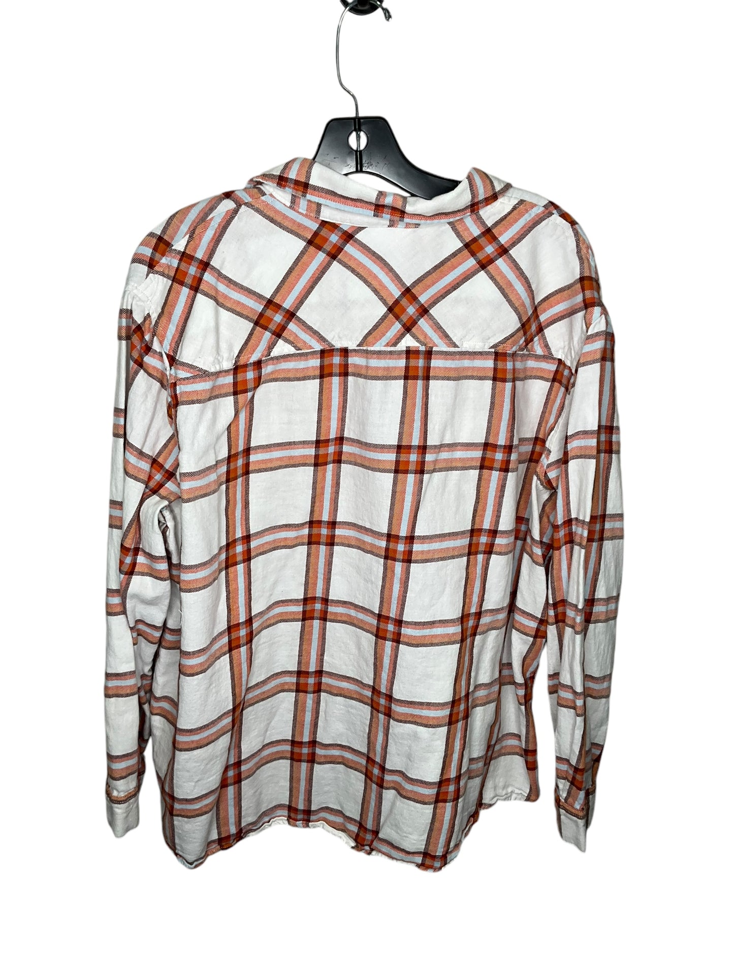 Top Long Sleeve By Ana In Plaid Pattern, Size: Xl