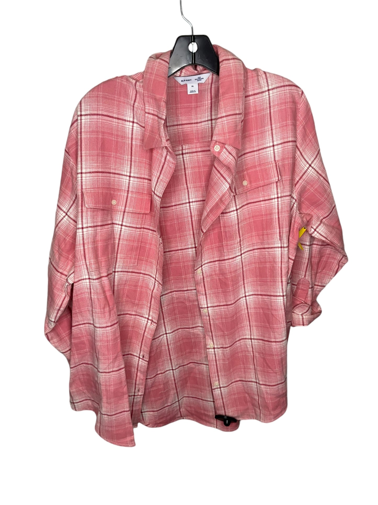 Top Long Sleeve By Old Navy In Pink, Size: Xl