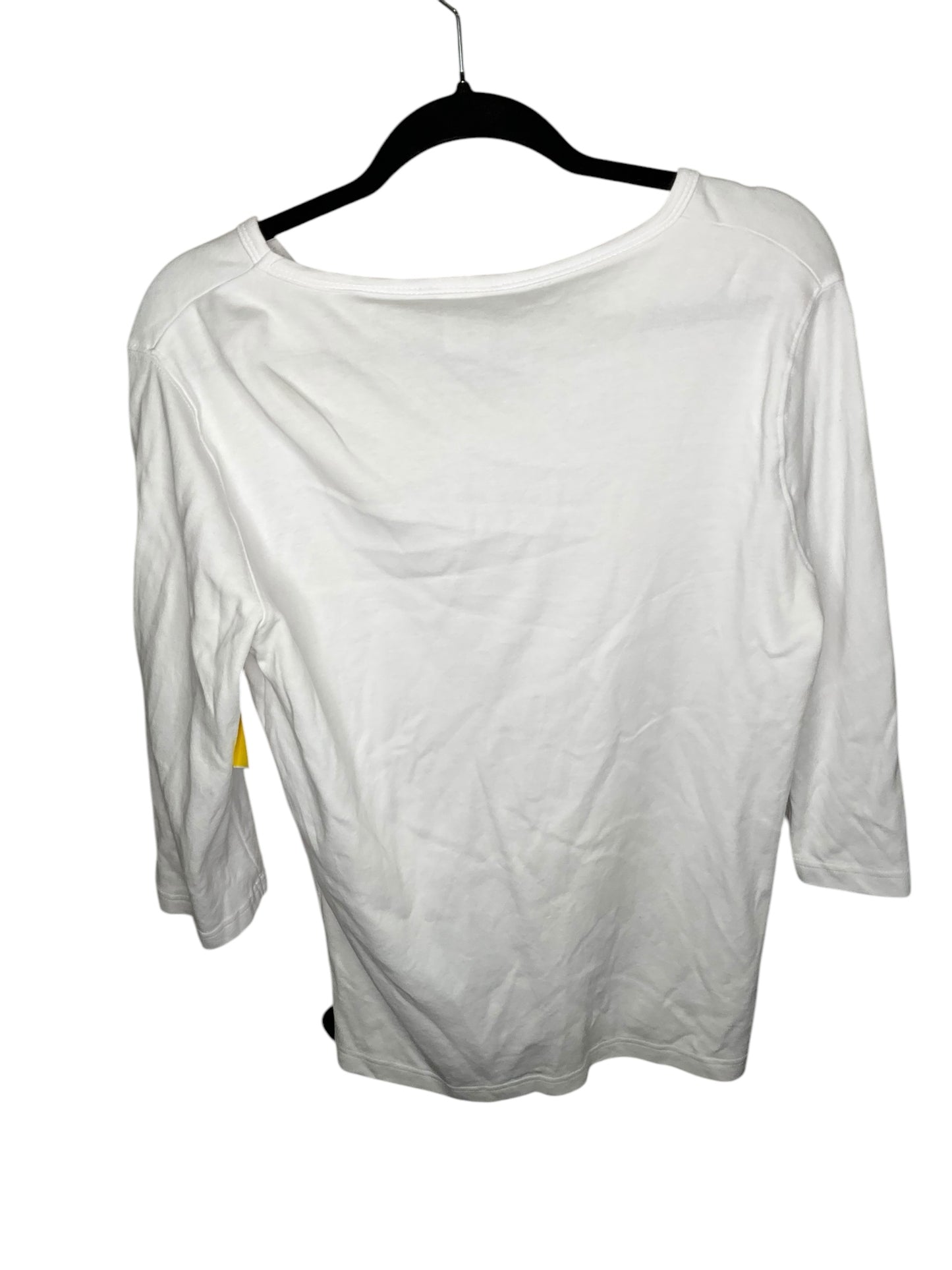 Top Long Sleeve By Cmc In White, Size: L