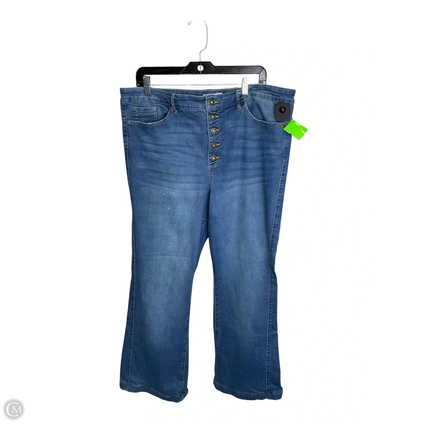 Jeans Boot Cut By Sofia By Sofia Vergara In Blue Denim, Size: 20