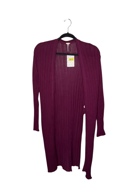 Cardigan By Free People In Purple, Size: Xs