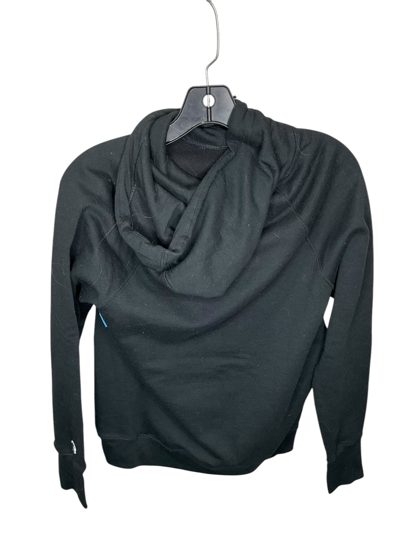 Sweatshirt Hoodie By Champion In Black, Size: S