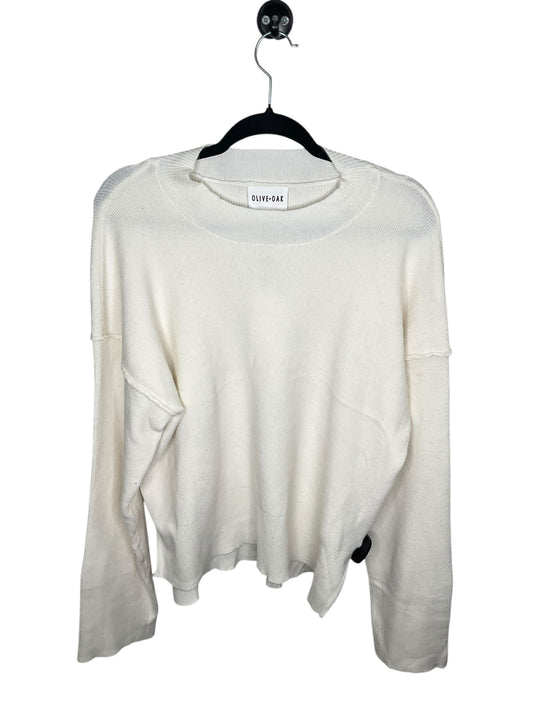 Sweater By Olive And Oak In Cream, Size: L