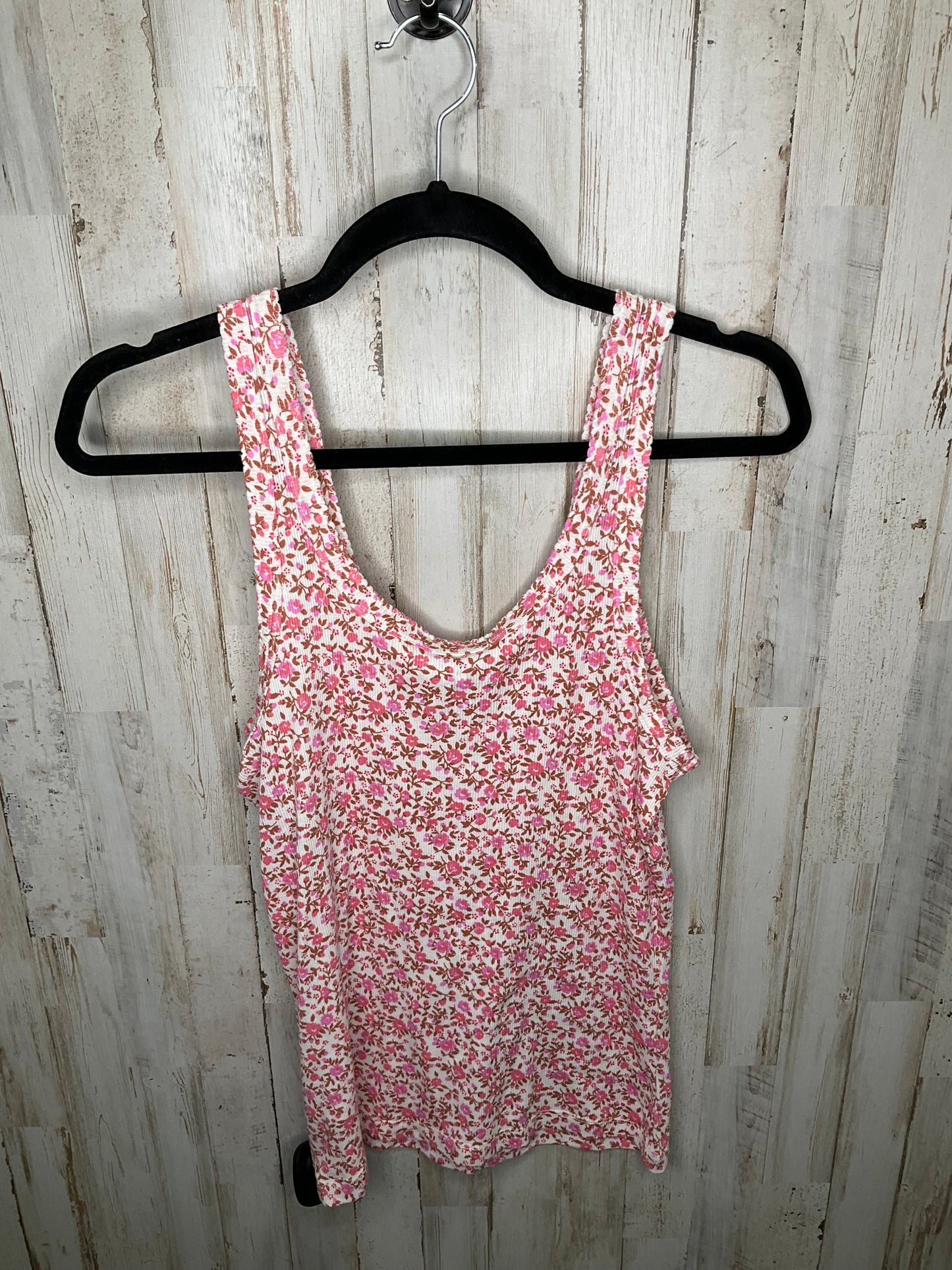 Floral Print Top Sleeveless Aerie, Size L