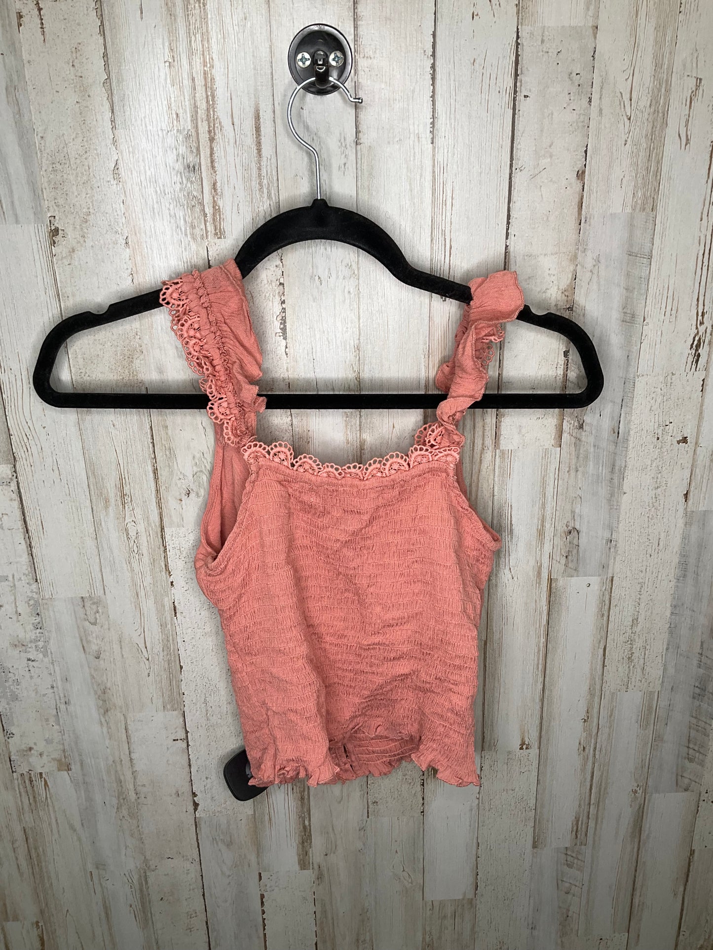 Pink Top Sleeveless Clothes Mentor, Size S