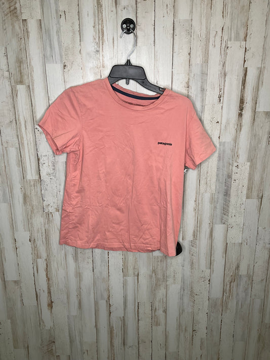 Pink Top Short Sleeve Patagonia, Size M