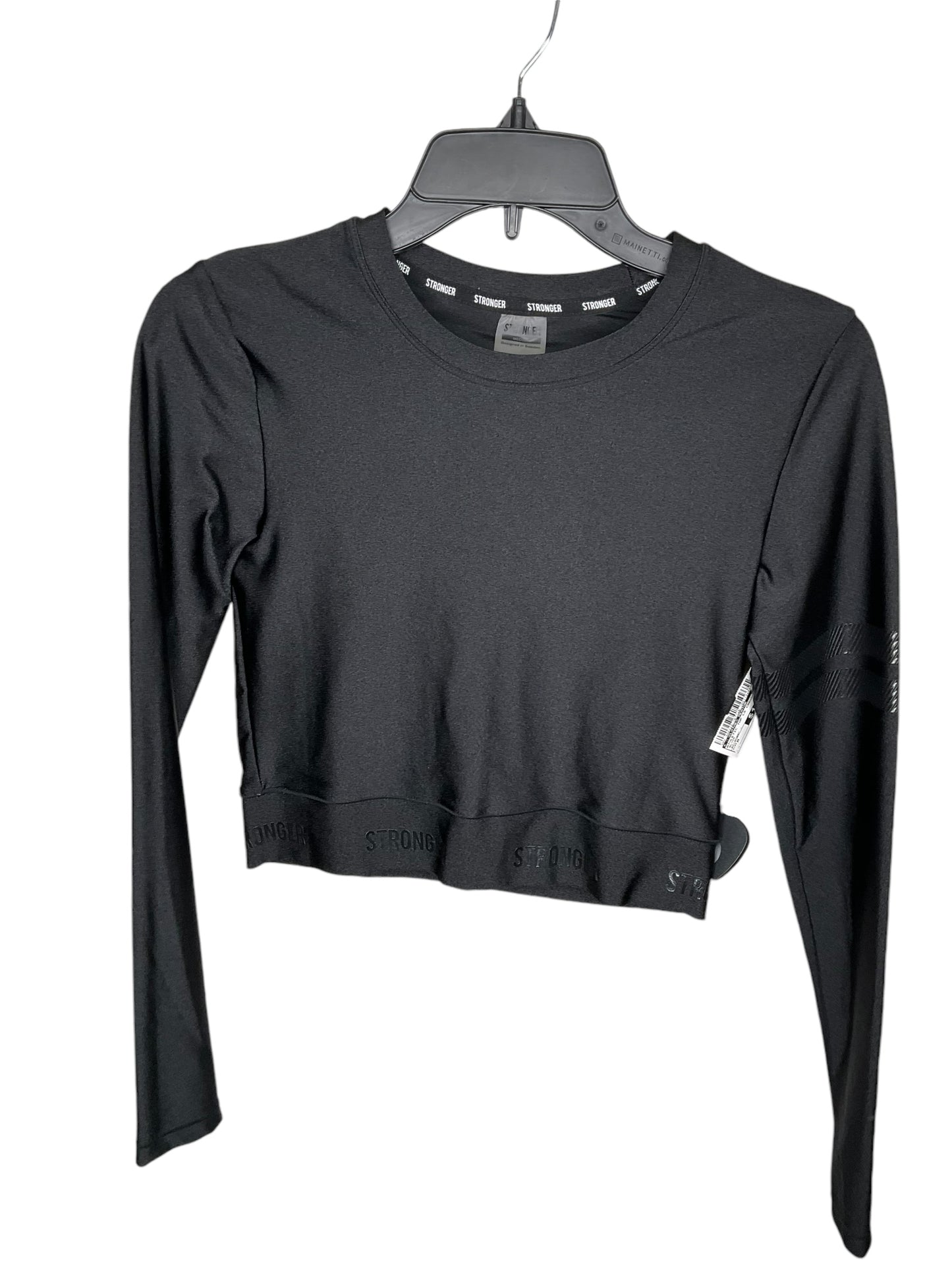 Athletic Top Long Sleeve Crewneck By Clothes Mentor In Black, Size: M