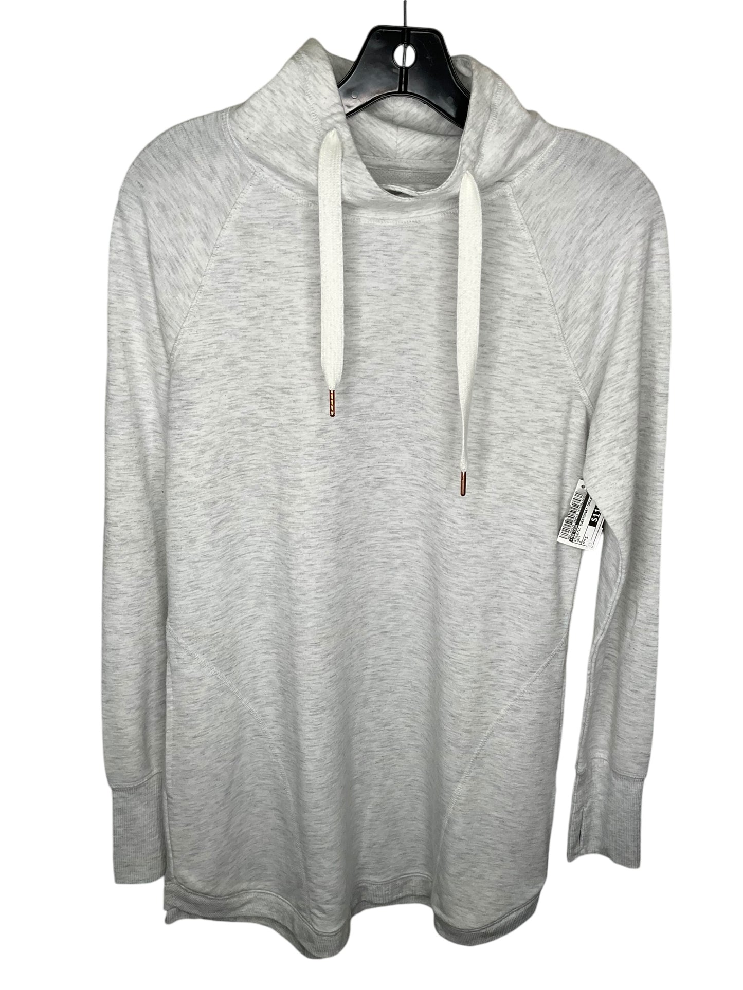 Athletic Sweatshirt Collar By Tek Gear In Grey, Size: S