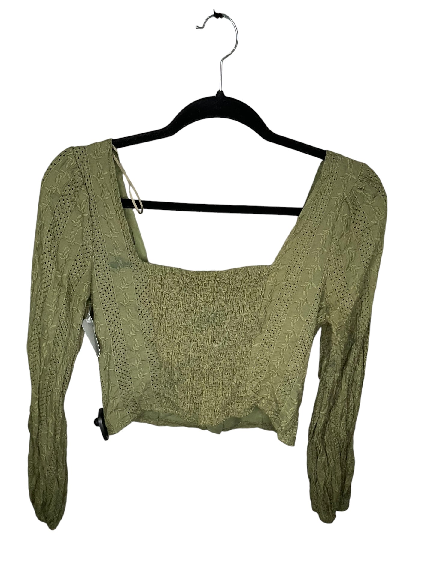 Top Long Sleeve By Altard State In Green, Size: M