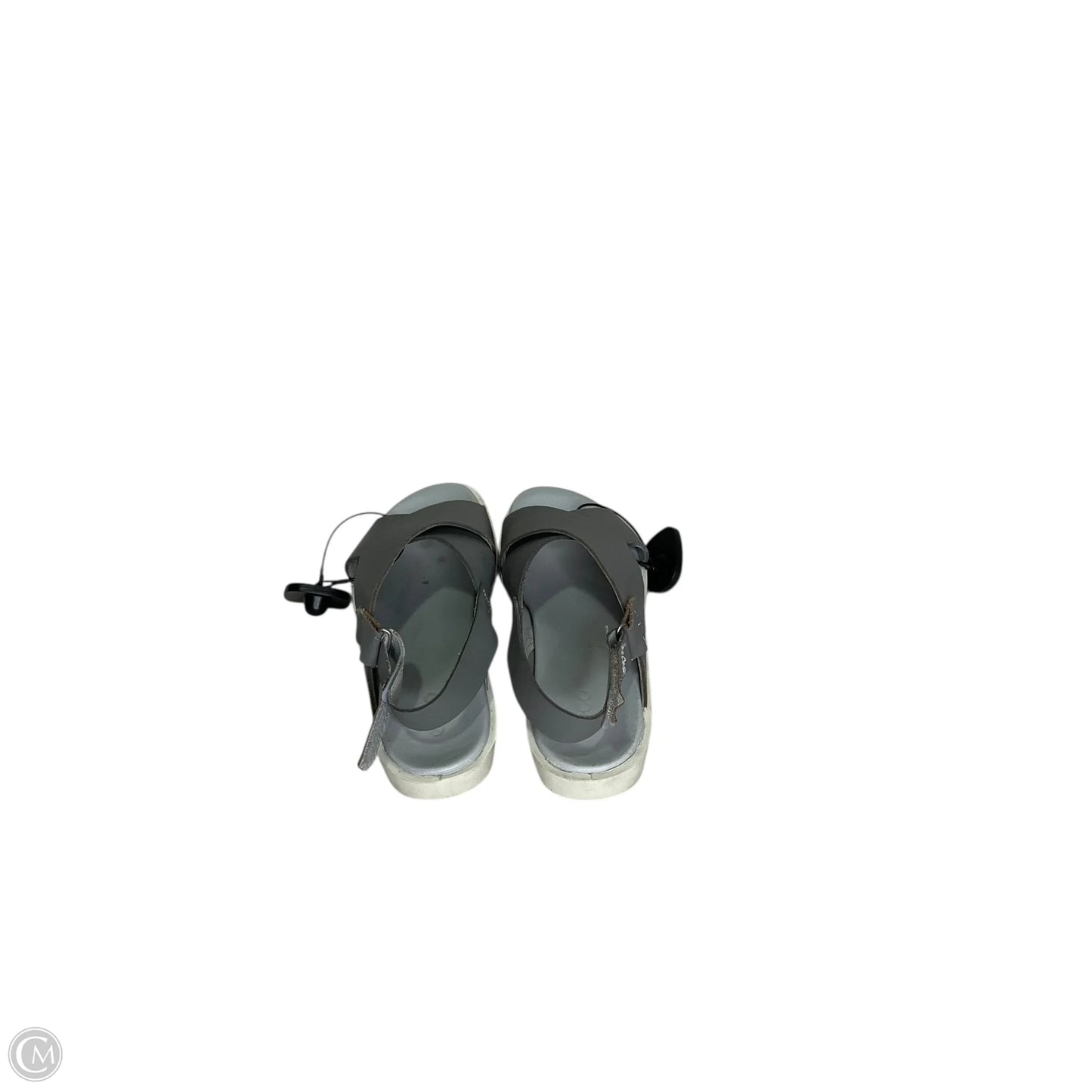Sandals Flats By Ecco In Grey, Size: 6