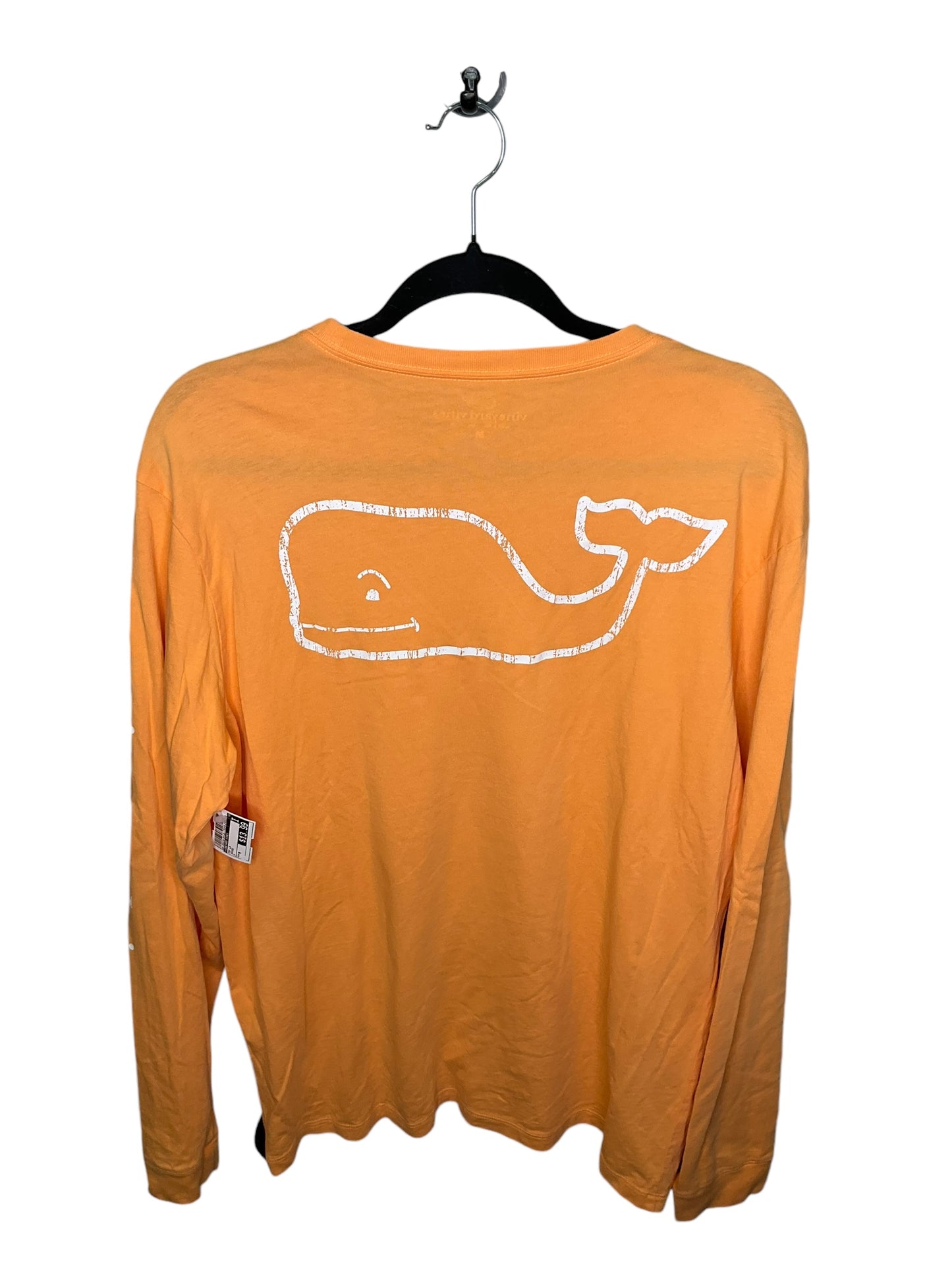 Top Long Sleeve By Vineyard Vines In Orange, Size: M