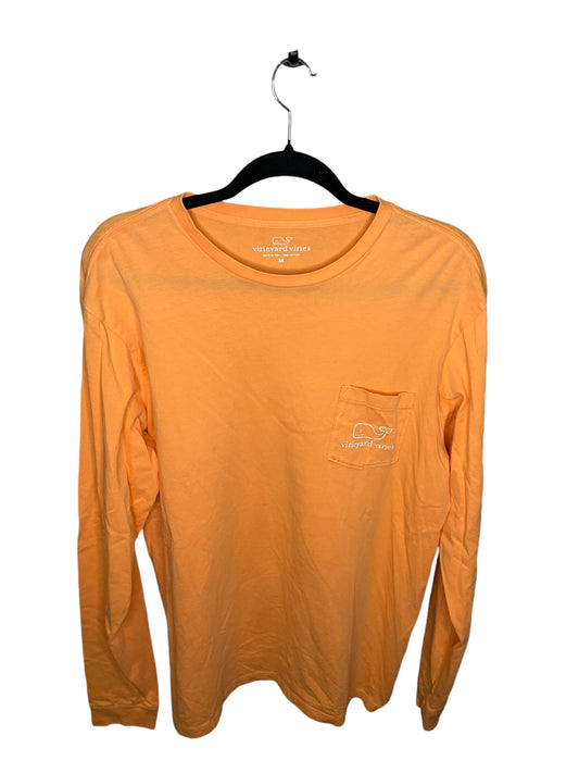 Top Long Sleeve By Vineyard Vines In Orange, Size: M