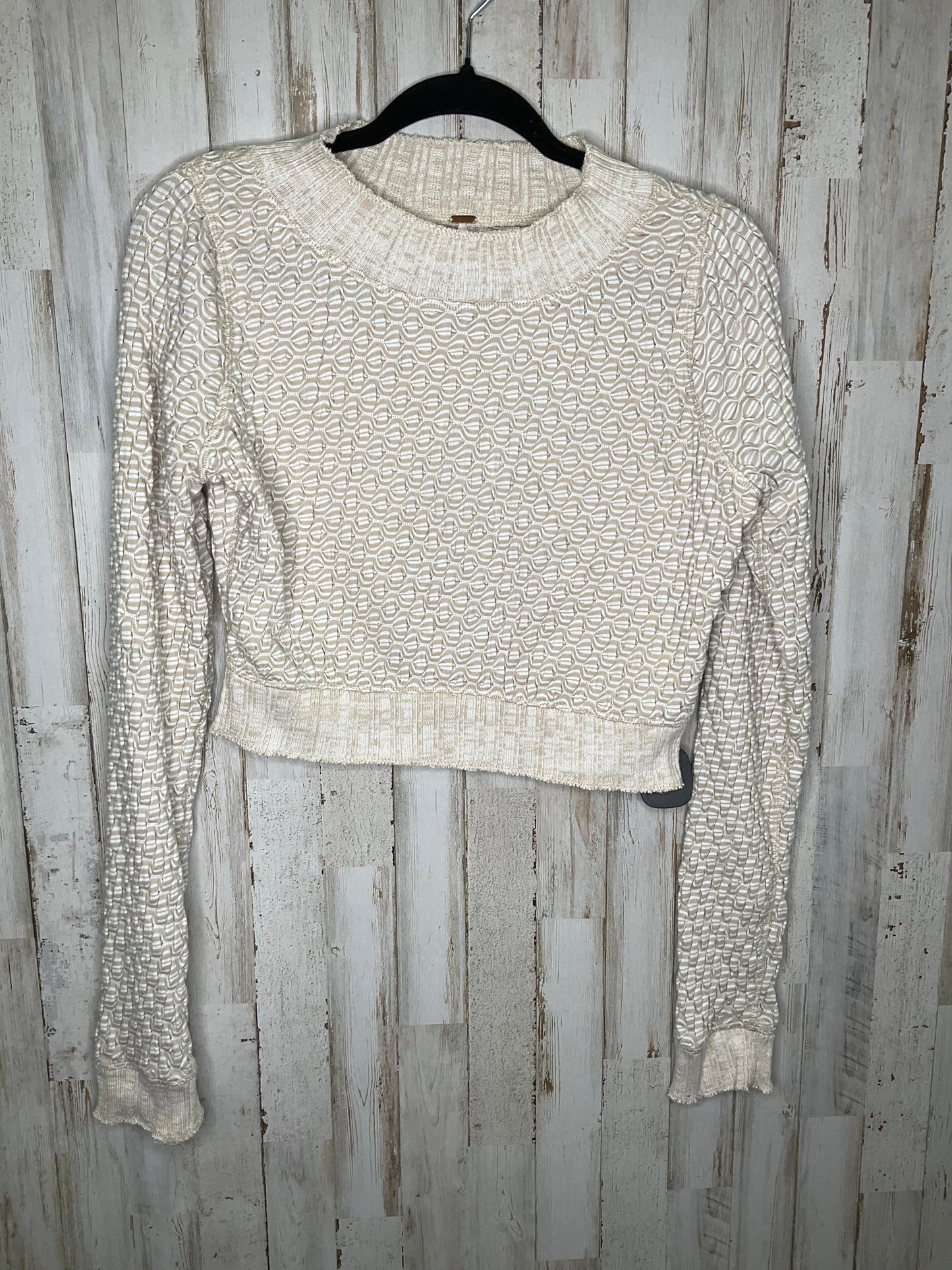 Beige Top Long Sleeve Free People, Size M