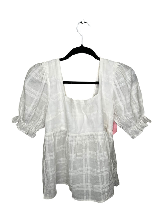 Top Short Sleeve By Altard State In White, Size: L