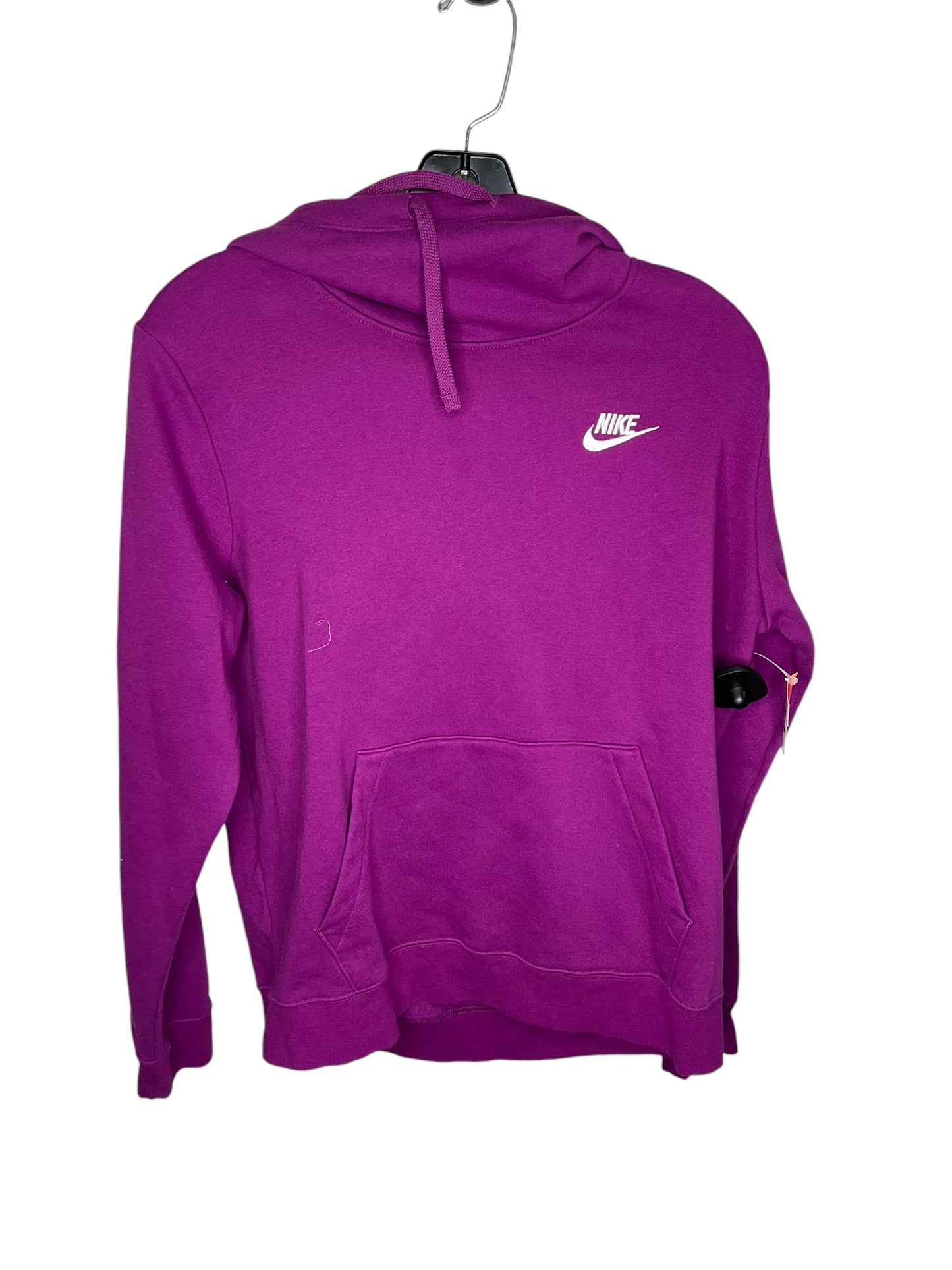 Sweatshirt Hoodie By Nike In Purple, Size: M