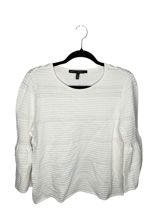 Top 3/4 Sleeve By White House Black Market In Cream, Size: M