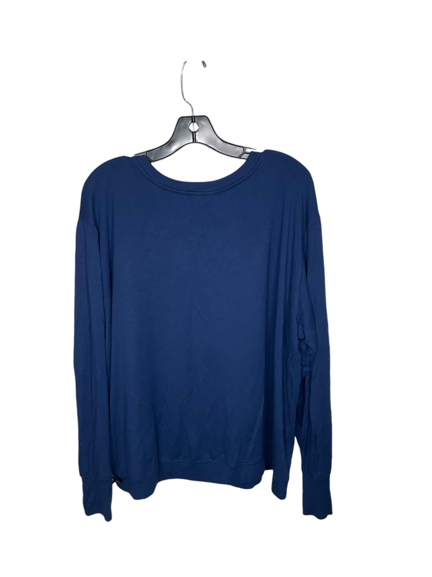 Athletic Top Long Sleeve Crewneck By Athleta In Blue, Size: 2x