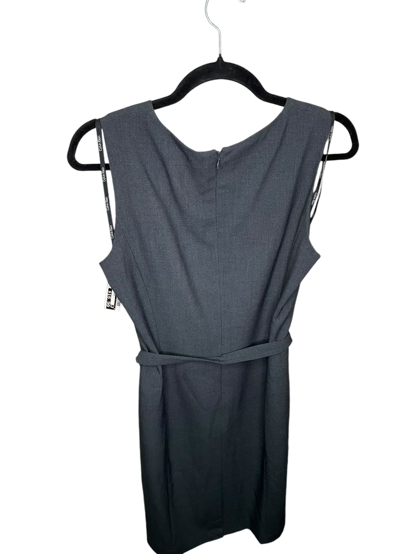 Dress Casual Midi By Calvin Klein In Blue, Size: 8