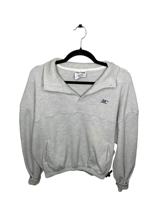 Sweatshirt Collar By Clothes Mentor In Grey, Size: M