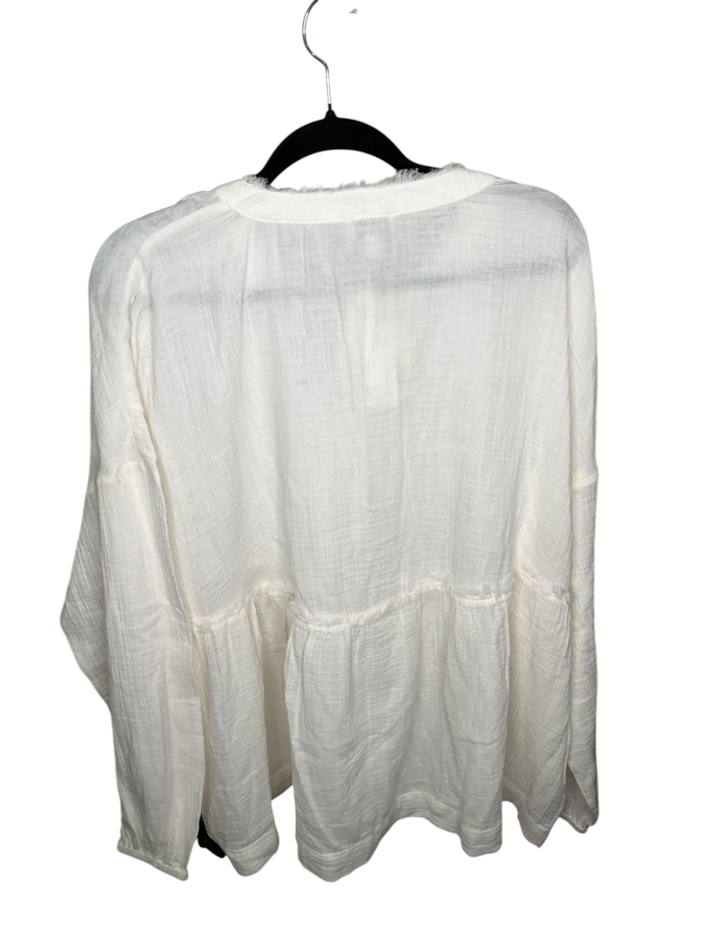 Top Long Sleeve By Wonderly In Cream, Size: 2x