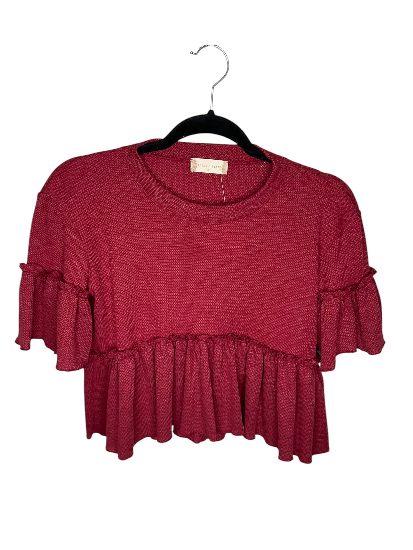 Top Short Sleeve By Altard State In Red, Size: Xs