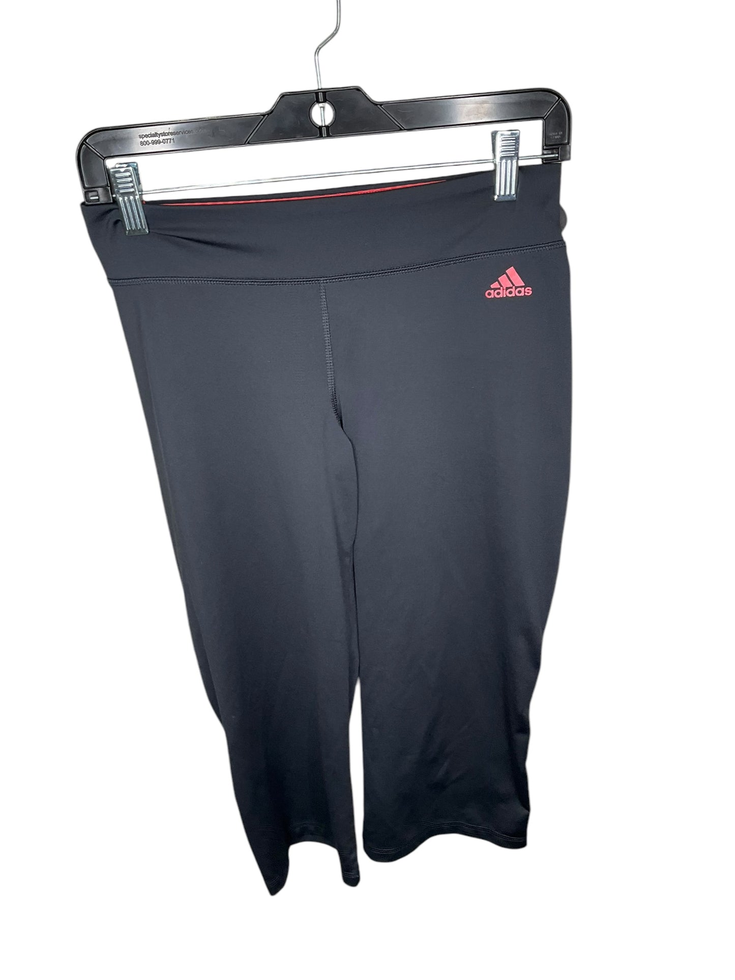 Athletic Leggings Capris By Adidas In Grey, Size: S